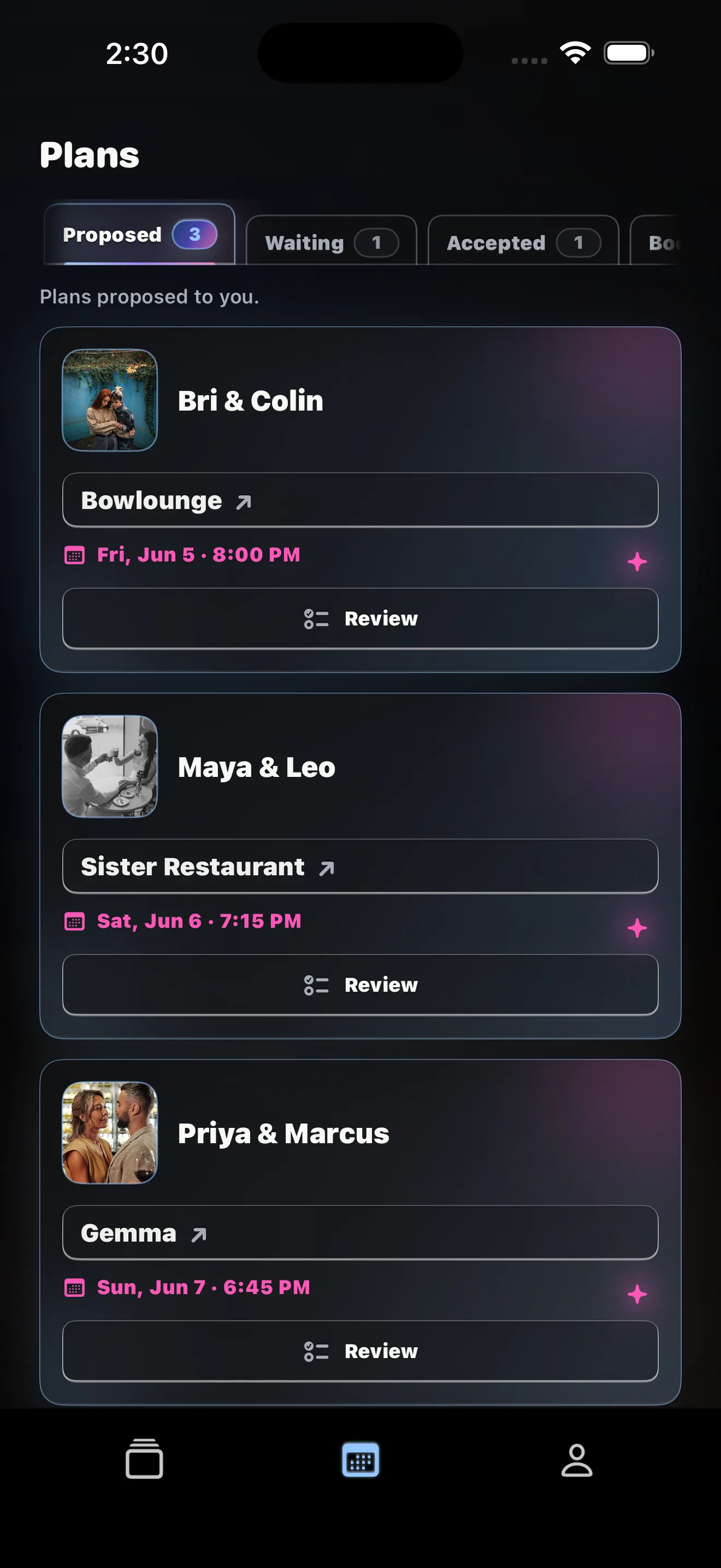 DublTrubl plans screen for double dates